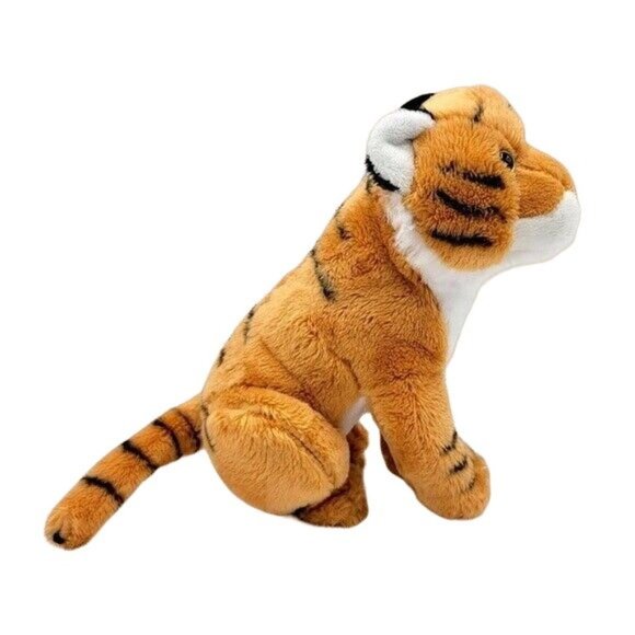 Wild Republic Realistic Tiger Cub Plush Orange Black 7" Sitting 2019 Roars SOUND - Picture 6 of 10